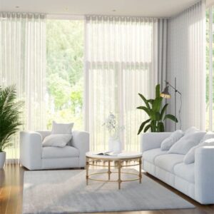 Rèm vải voan phòng khách cao cấp