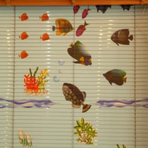 Rèm sáo nhôm in tranh đẹp và bền bỉ